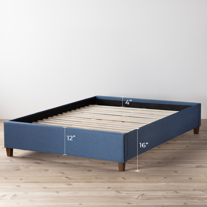 Winston Porter Hateya Upholstered Low Profile Platform Bed Reviews Wayfair